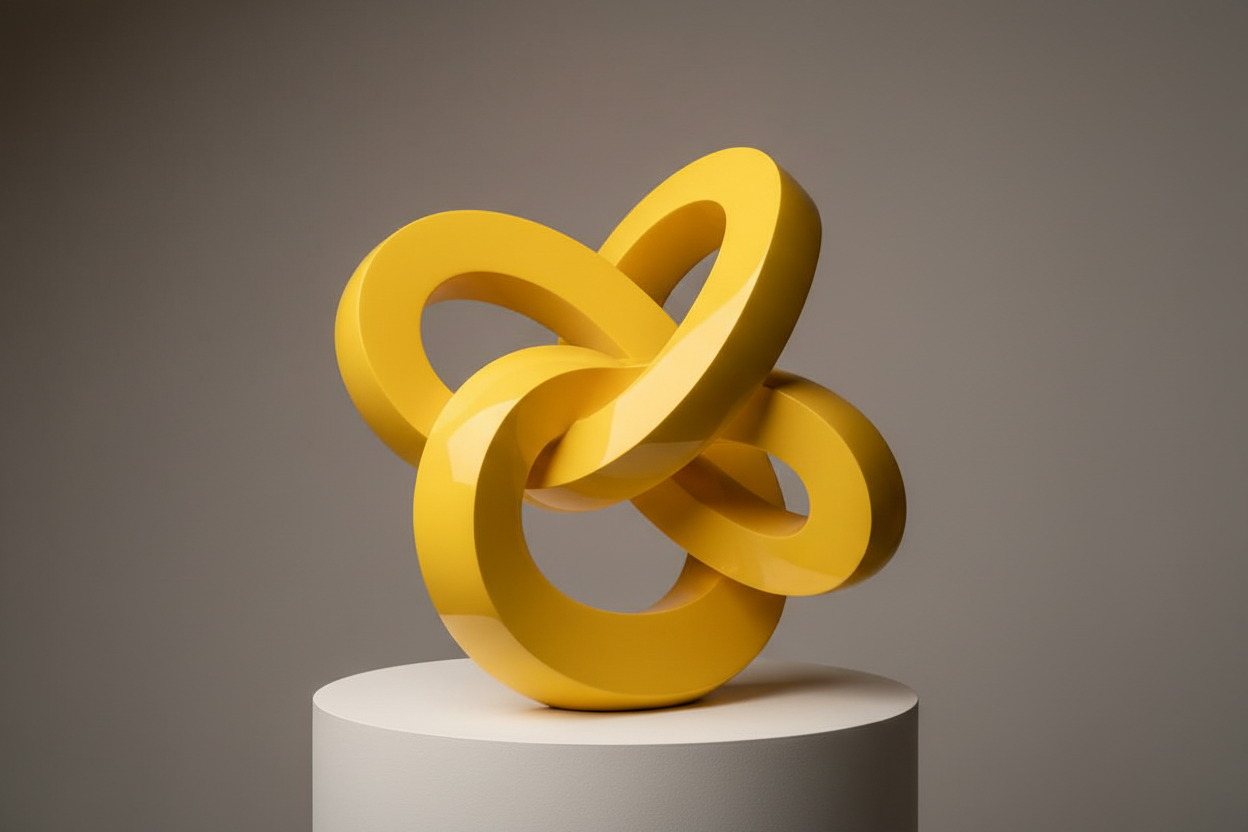 yellow sculpture